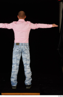 George Lee blue jeans pink shirt standing whole body 0021.jpg